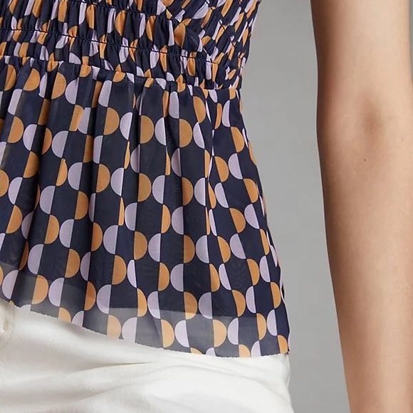 Anthropologie Tops - Anthropologie Mesh V-Neck Strappy Stretch Cami Tank Lavender Size 2X